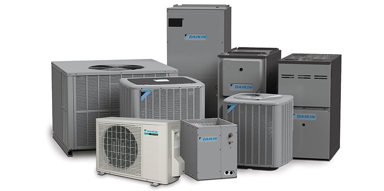 Daikin HVAC systems - Full product line including air conditioners, heat pumps, and furnaces